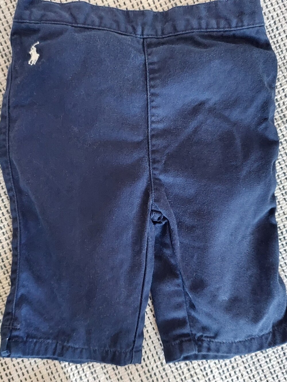 Ralph Lauren Navy Blue Kids Pants with Embroidered Pony